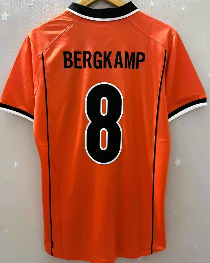 Netherlands 98/99 Home Retro Shirt - BERGKAMP #8