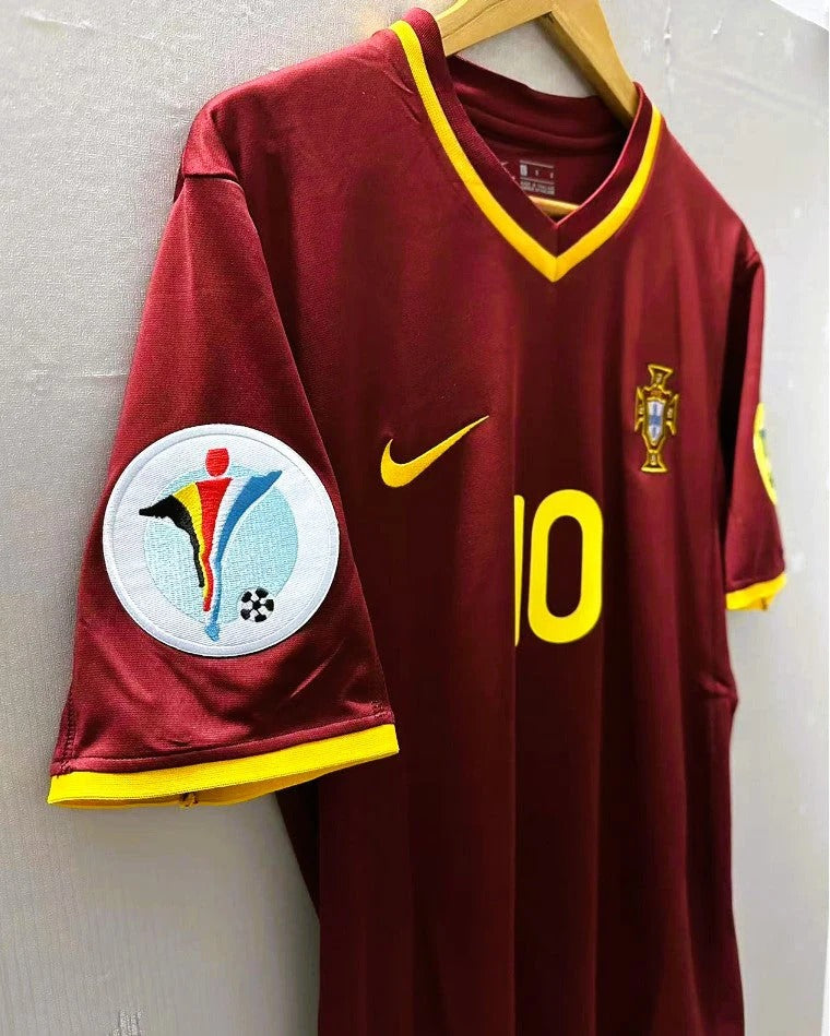 Portugal 01/02 Home Retro Shirt - RUI COSTA #10 (+Patches)