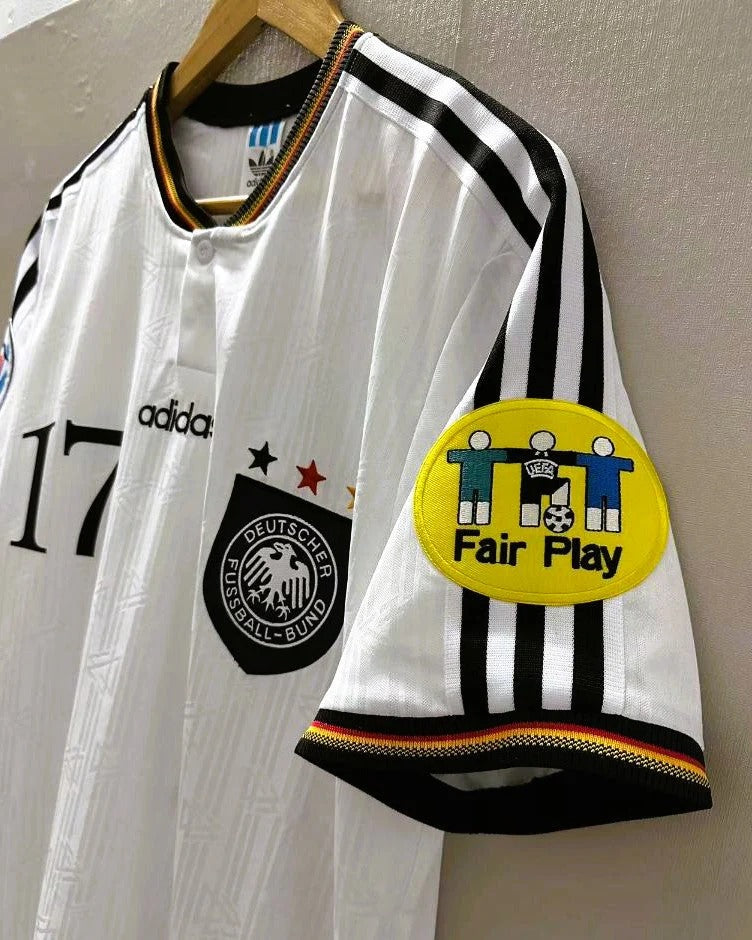 Germany 96/97 Home Retro Shirt - ZIEGE #17 (+Patches)