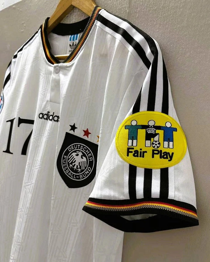 Germany 96/97 Home Retro Shirt - ZIEGE #17 (+Patches)