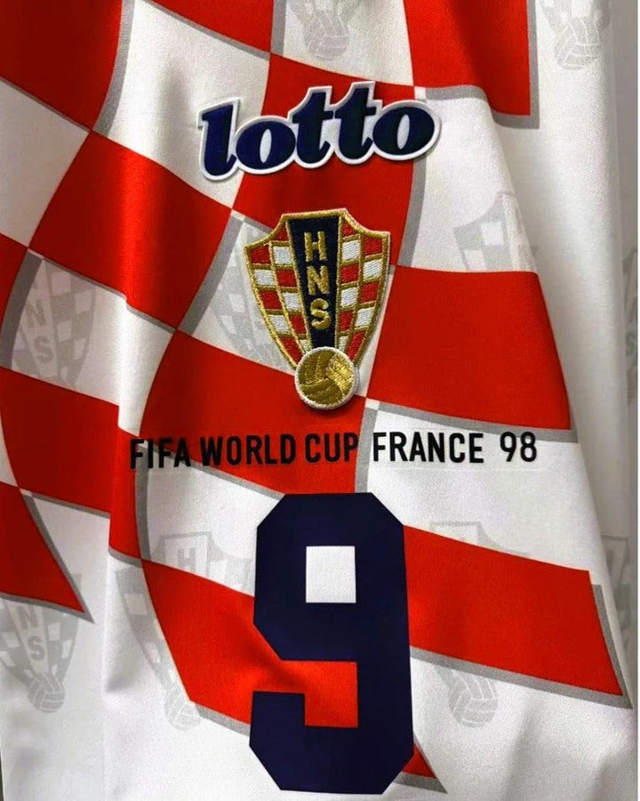 Croatia 98/99 Home Retro Shirt - SUKER #9
