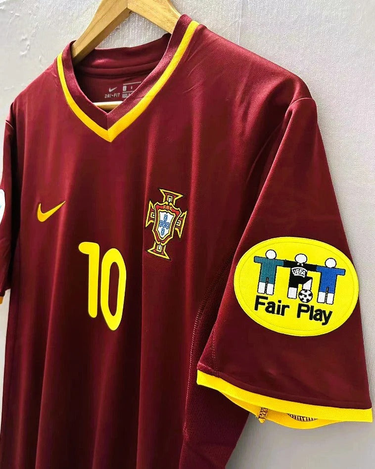 Portugal 01/02 Home Retro Shirt - RUI COSTA #10 (+Patches)