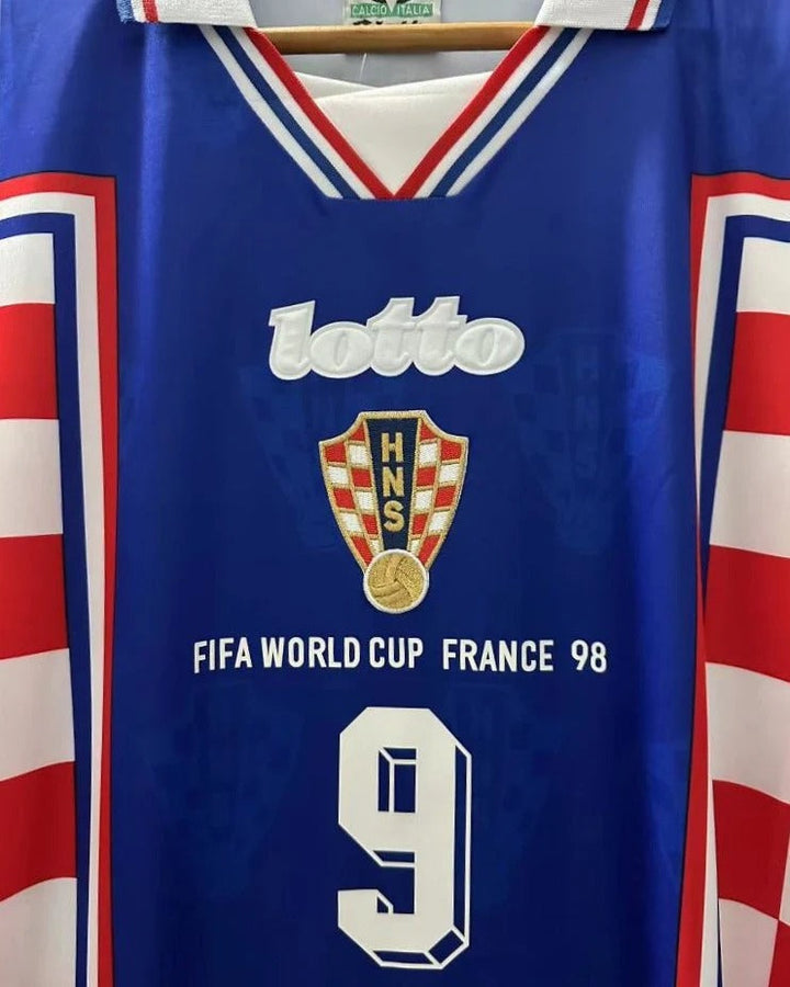 Croatia 98/99 Away Retro Shirt - SUKER #9