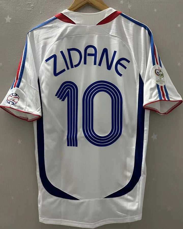 France 06/07 Home Retro Shirt - ZIDANE #10 (+Patches)