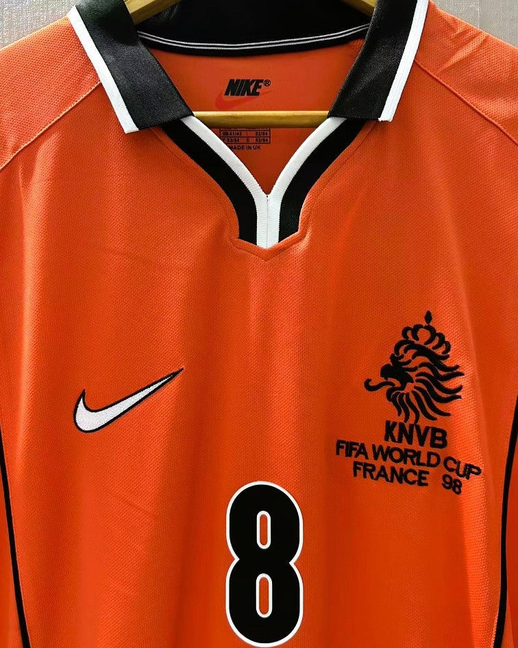 Netherlands 98/99 Home Retro Shirt - BERGKAMP #8