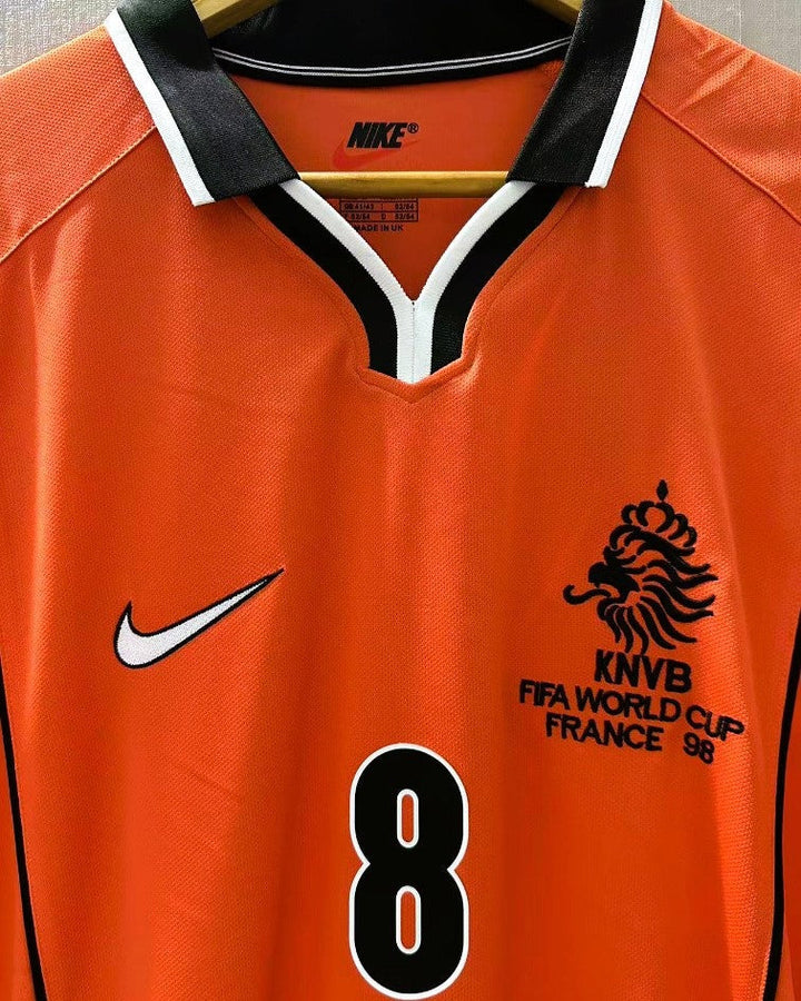 Netherlands 98/99 Home Retro Shirt - BERGKAMP #8