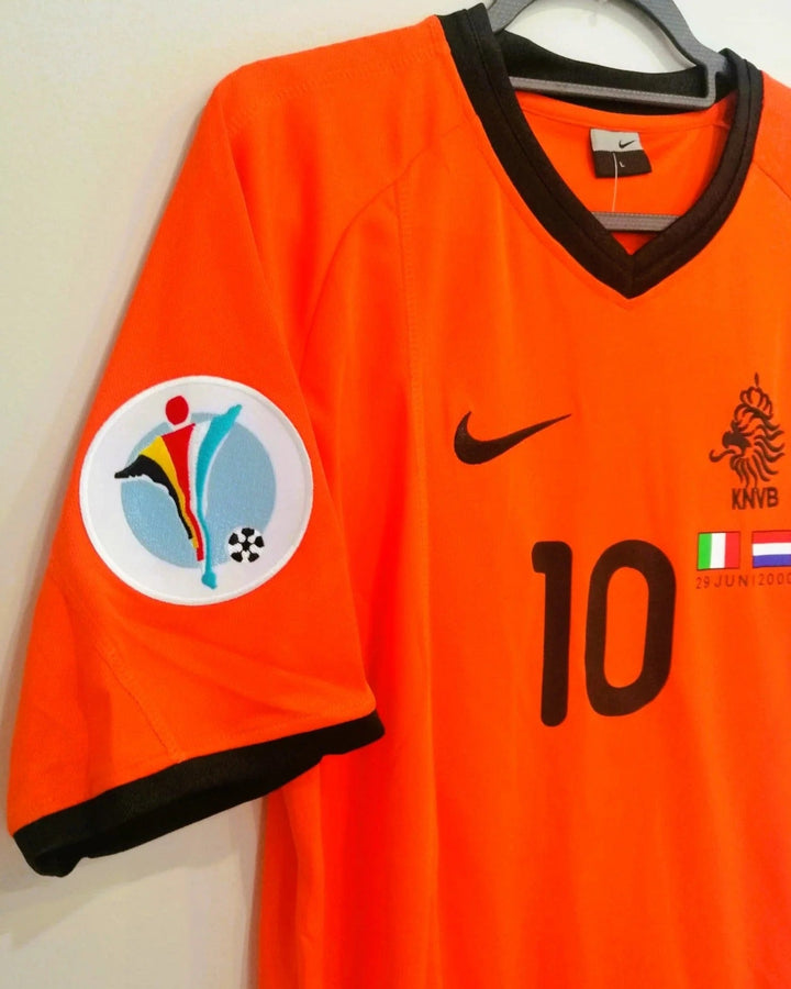 Netherlands 00/01 Home Retro Shirt - BERGKAMP #10 (+Patches)