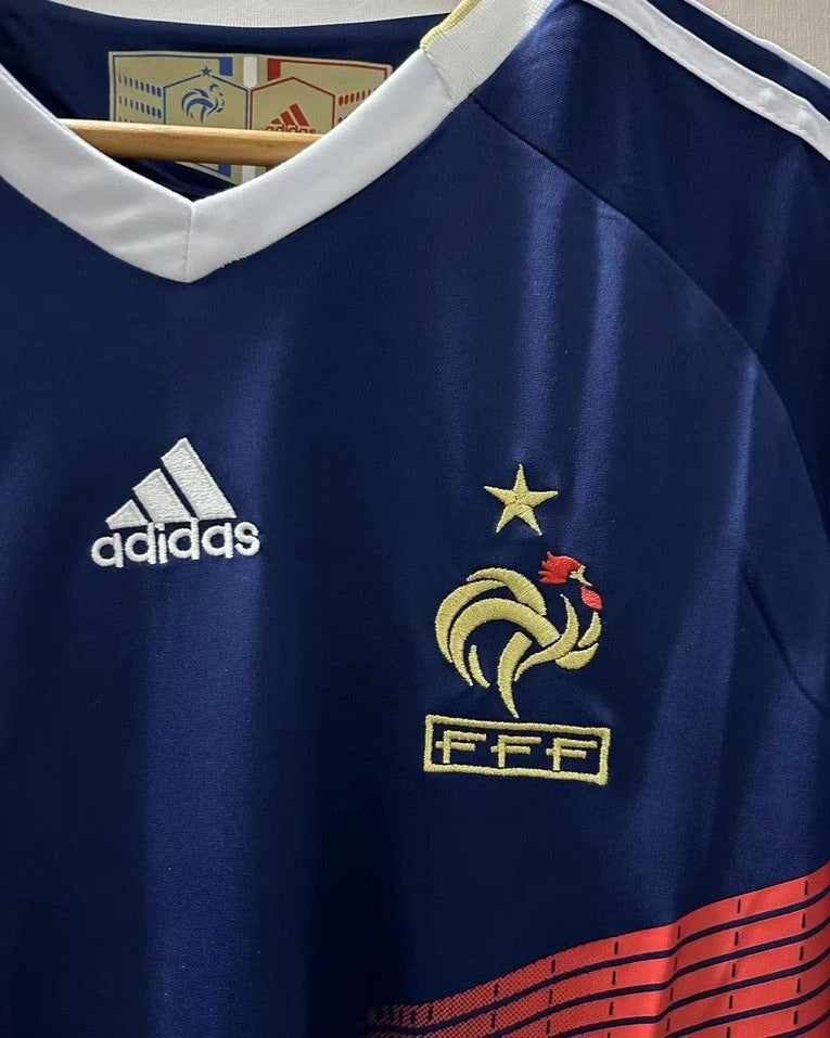 France 10/11 Home Retro Shirt - HENRY #12 (+Patches)