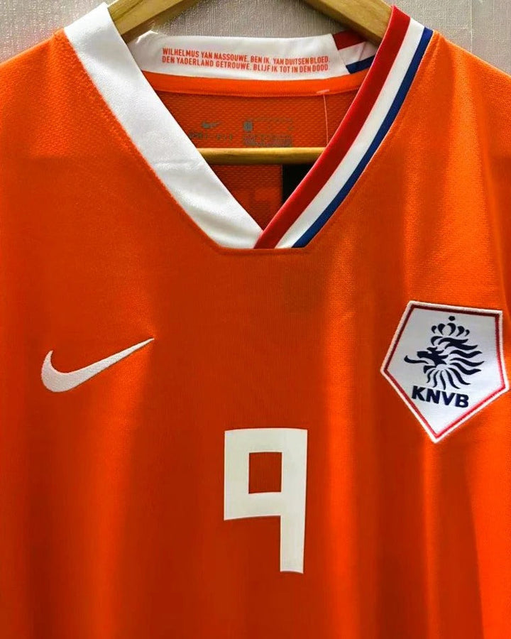 Netherlands 08/09 Home Retro Shirt - VAN NISTELROOY #9 (+Patches)