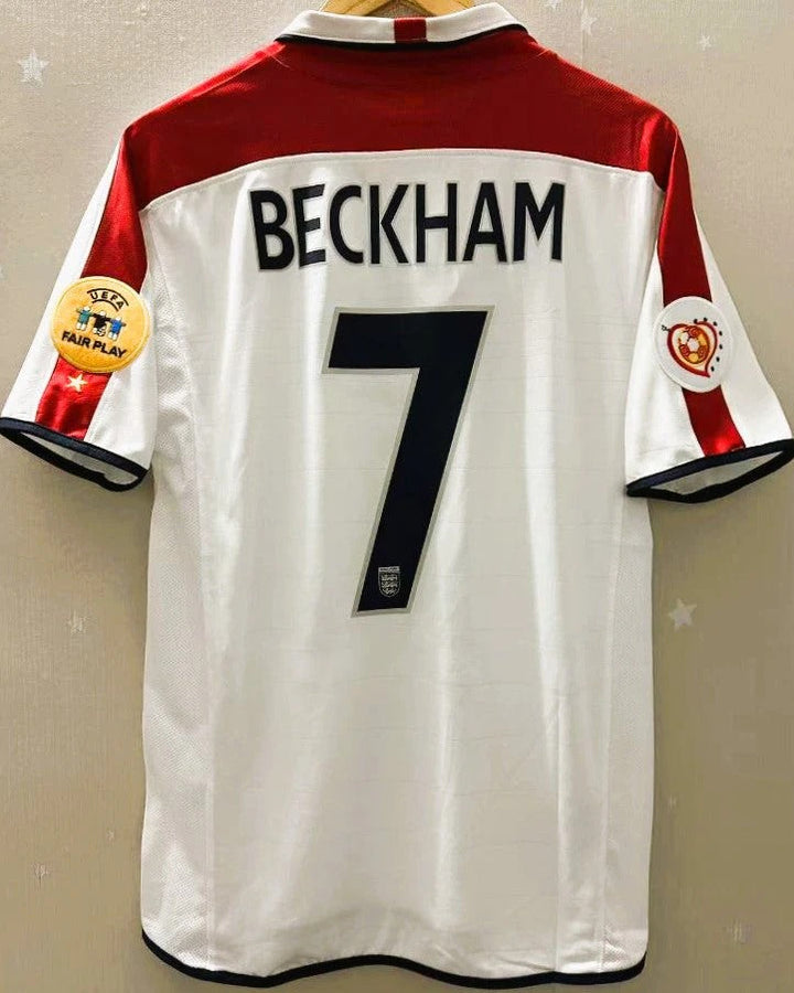 England 04/05 Home Retro Shirt - BECKHAM #7 (+Patches)