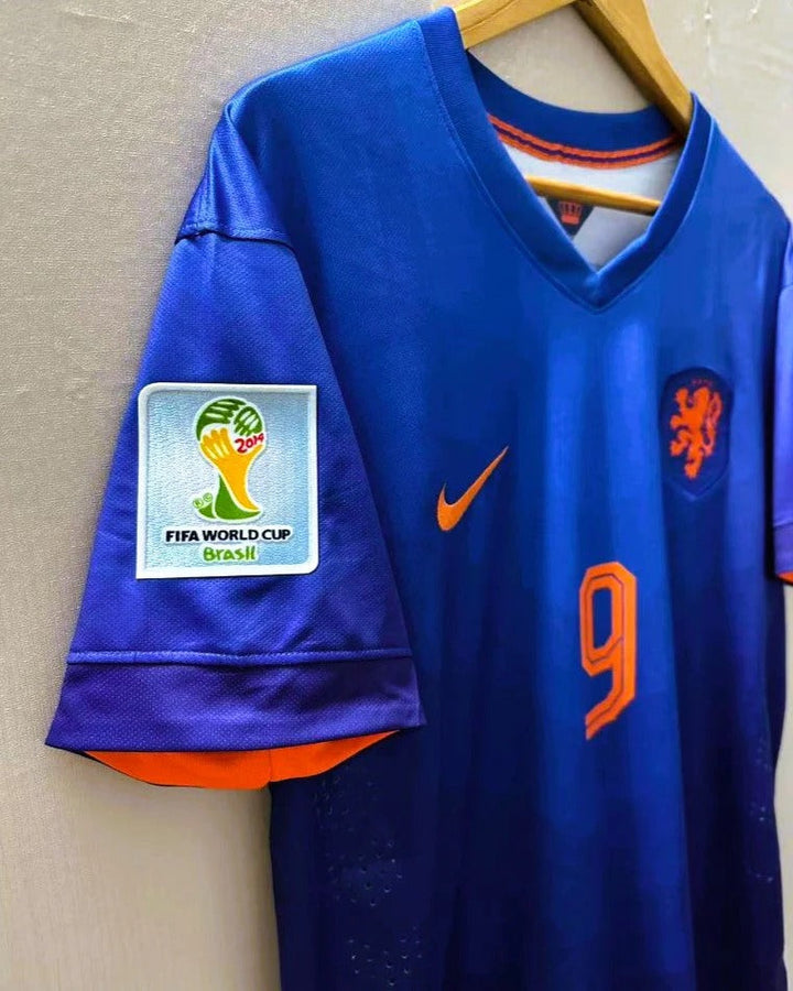 Netherlands 14/15 Away Retro Shirt - VAN PERSIE #9 (+Patches)