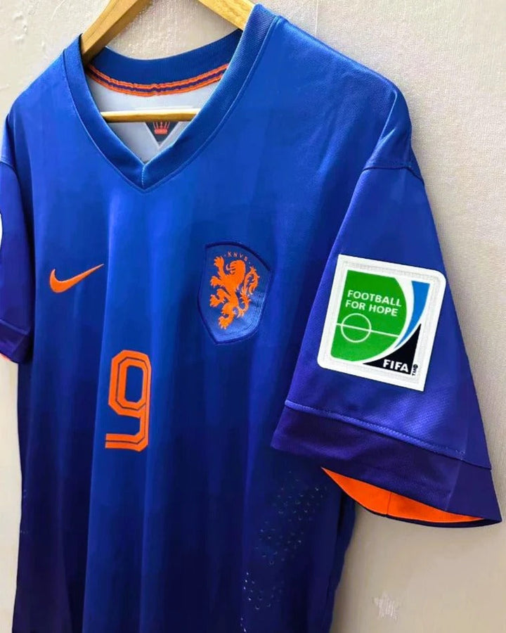 Netherlands 14/15 Away Retro Shirt - VAN PERSIE #9 (+Patches)