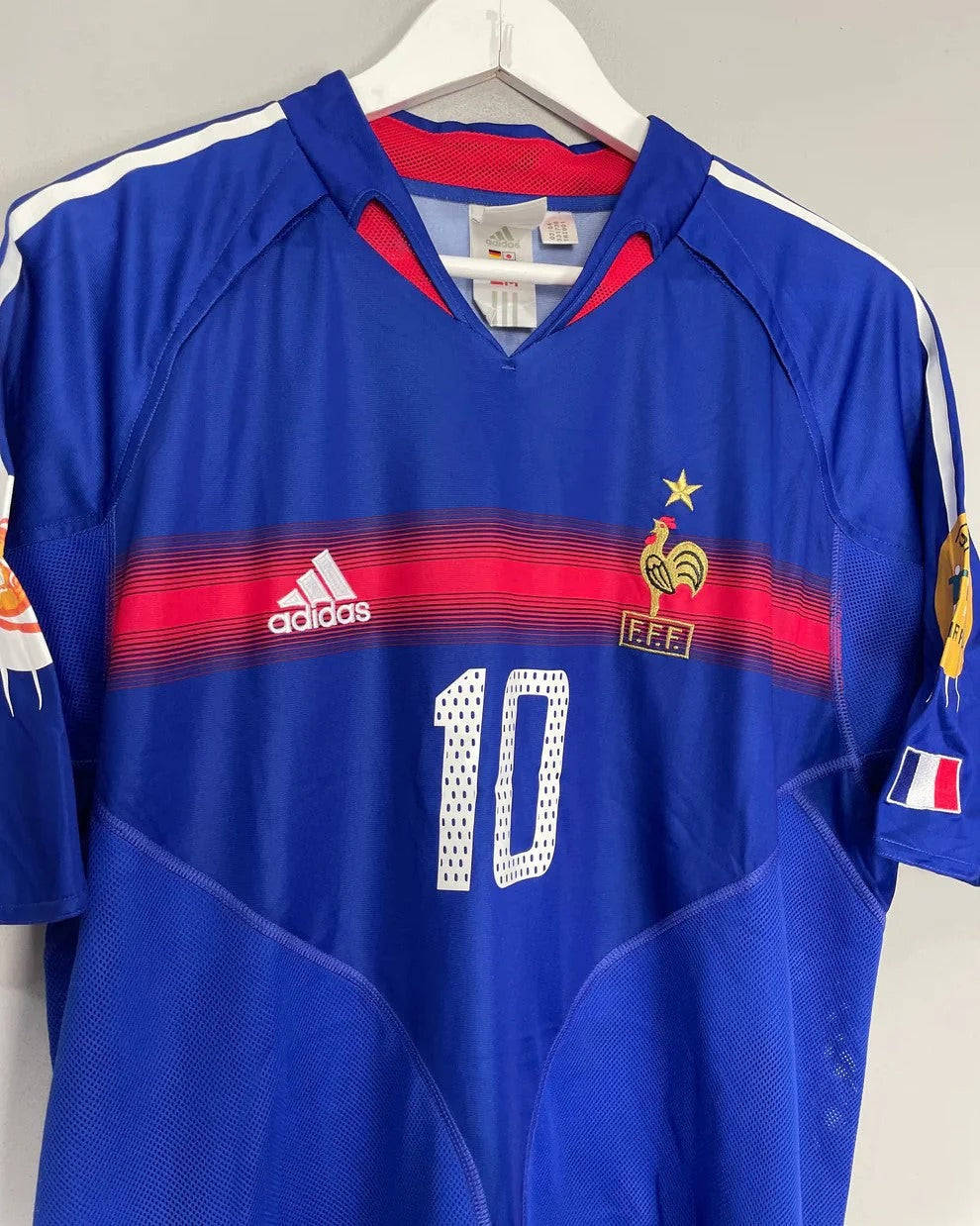 France 04/05 Home Retro Shirt - ZIDANE #10 (+Patches)
