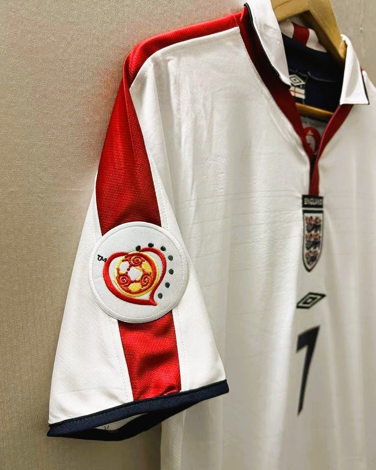 England 04/05 Home Retro Shirt - BECKHAM #7 (+Patches)