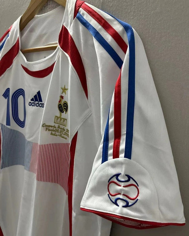 France 06/07 Home Retro Shirt - ZIDANE #10 (+Patches)