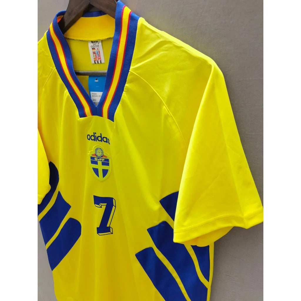 Sweden 94/95 Home Retro Shirt - LARSSON #7