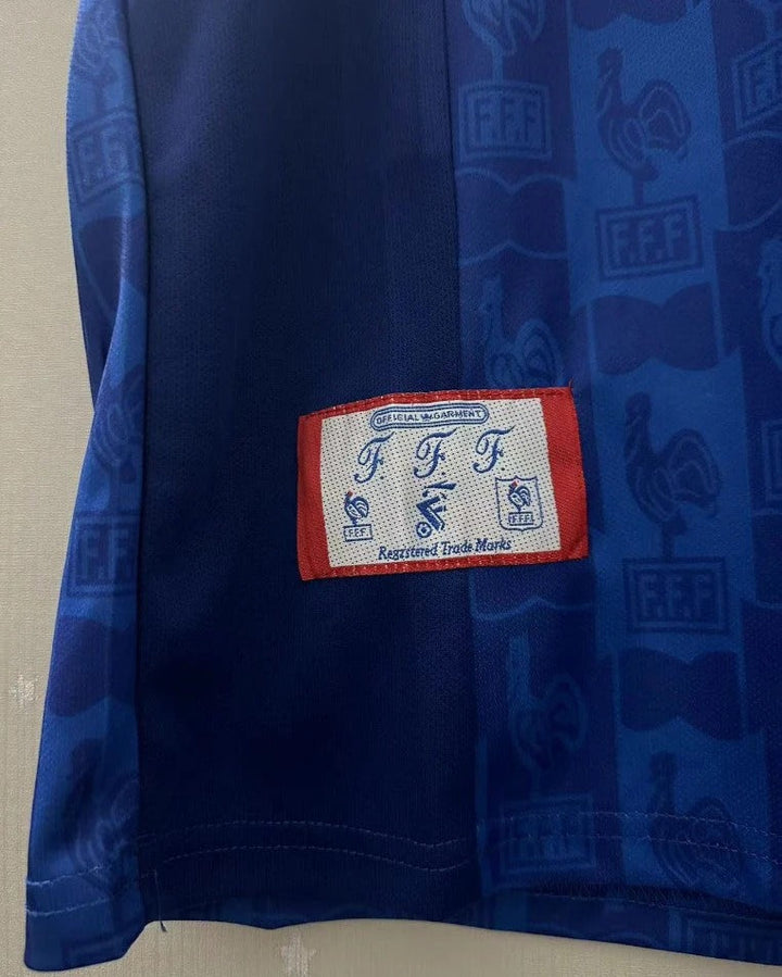 France 96/97 Home Retro Shirt - ZIDANE #10 (+Patches)