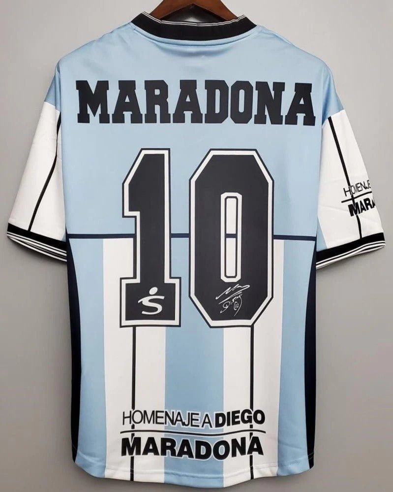 Argentina 01/02 Home Retro Shirt - MARADONA #10