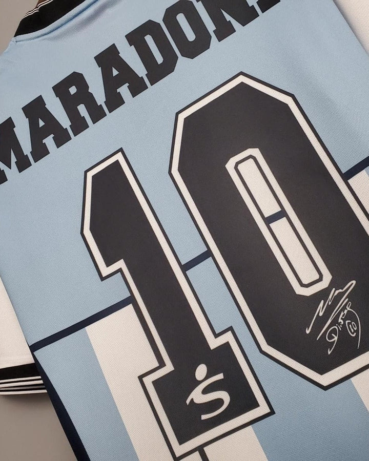 Argentina 01/02 Home Retro Shirt - MARADONA #10