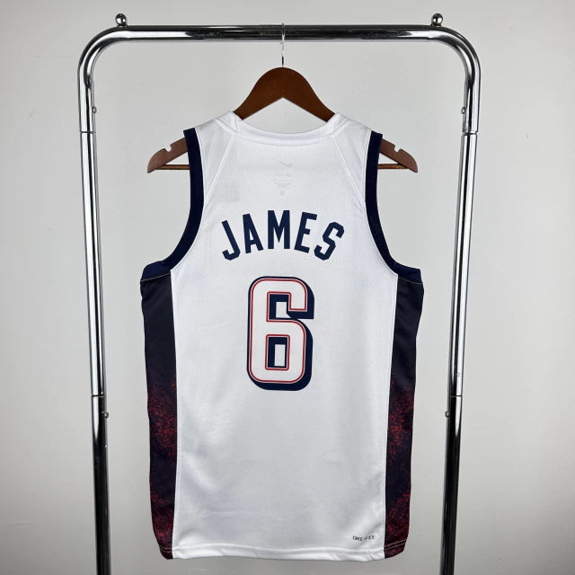 USA basketball Olympics 2024 Jersey - White