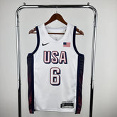 USA basketball Olympics 2024 Jersey - White